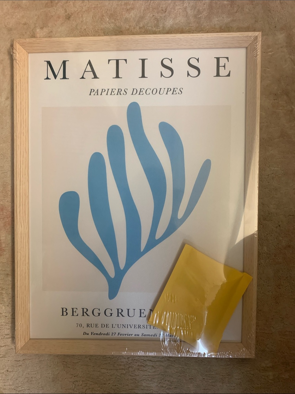 MATISSE Blue Abstract Wall Art Print by